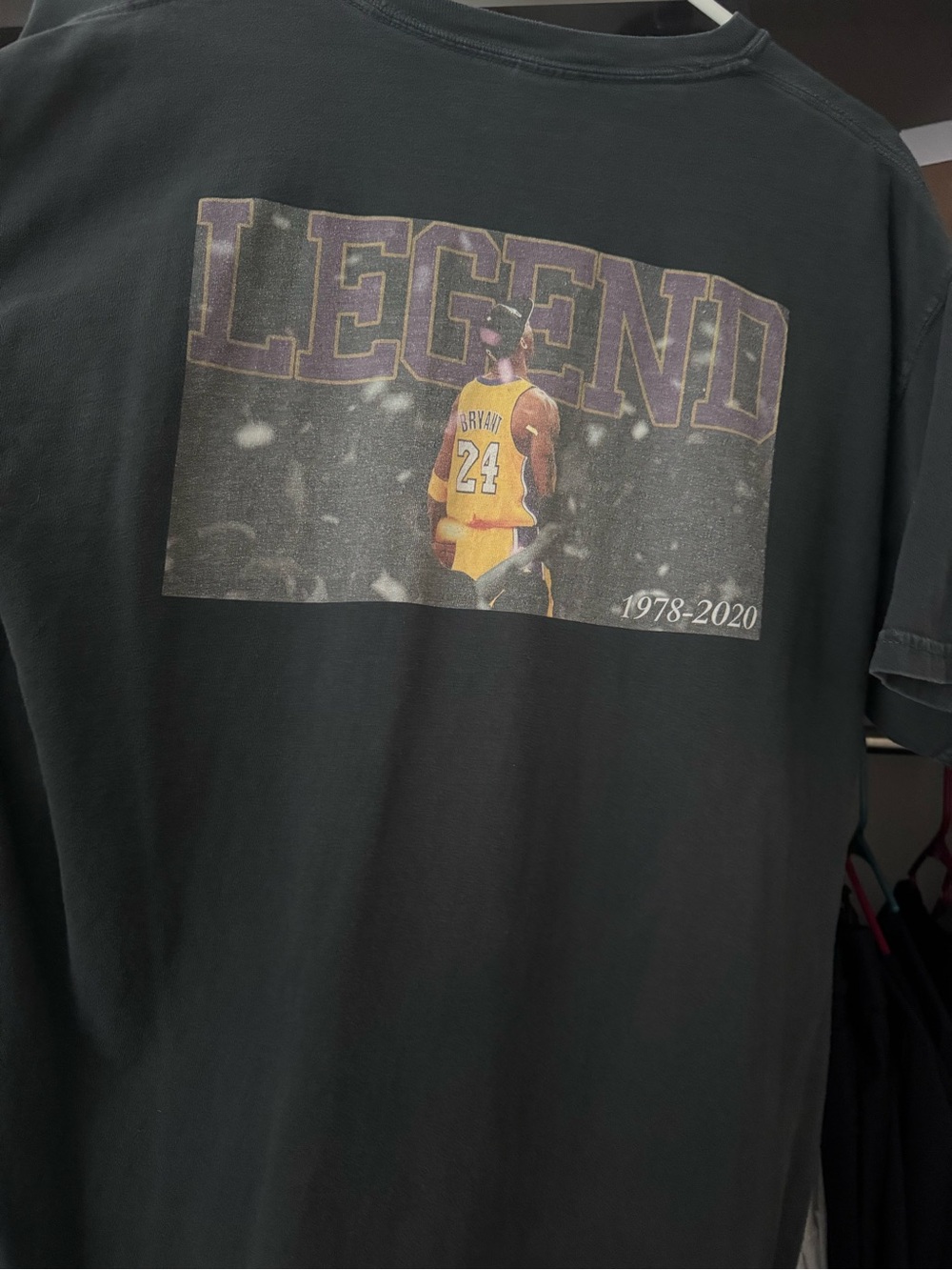 Kobe Bryant Black Old Row Legend T‑Shirt